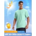 thumbnail image 4 of Camiseta de baño Baleaf para hombre con protección solar UPF 50+, color verde claro, 3XL, 4 of 7