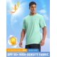 thumbnail image 4 of Camiseta de baño Baleaf para hombre con protección solar UPF 50+, color verde claro, talla M, 4 of 7