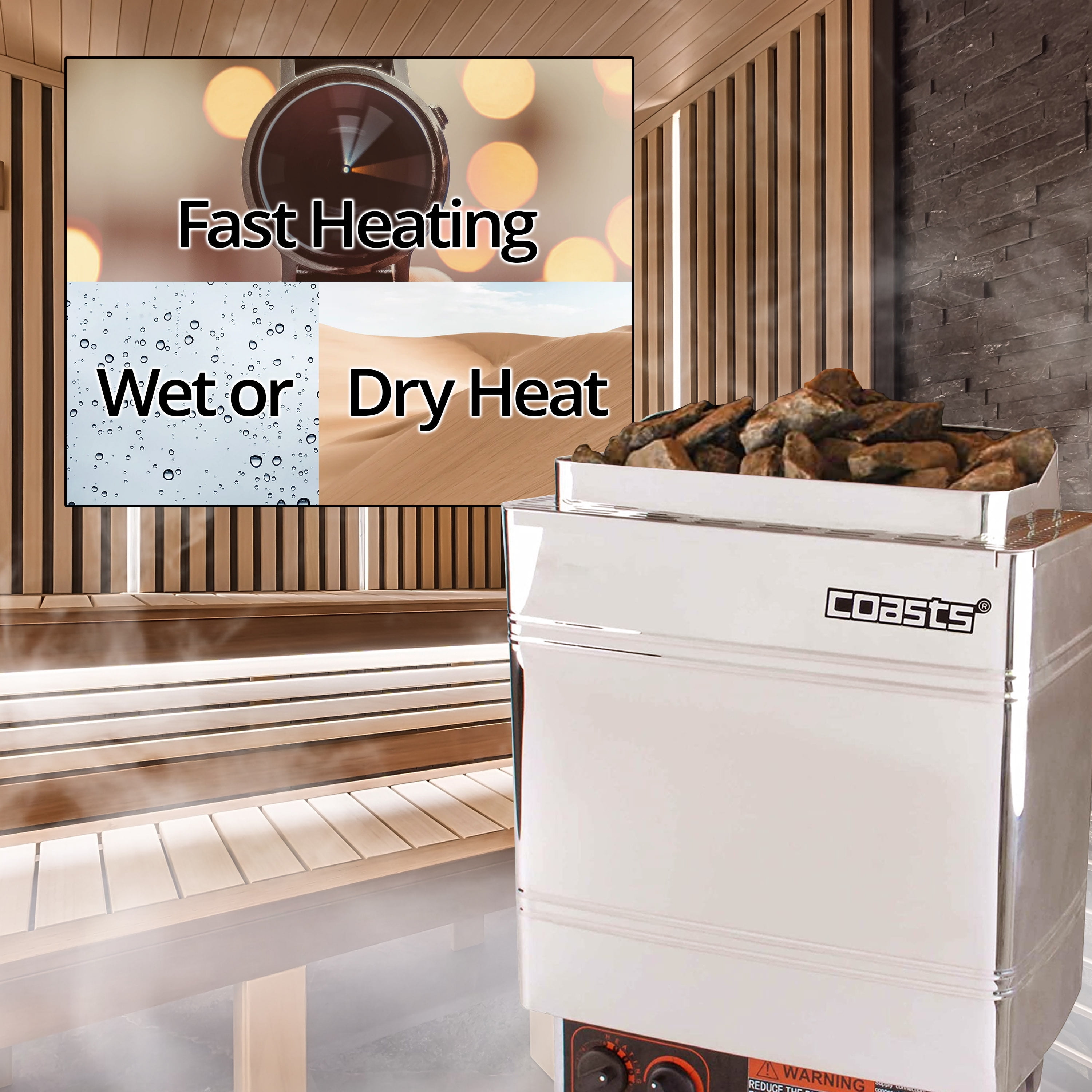 現状品⭐︎AMAZON SAUNA サウナヒーター AM90MI 9kW 240V AM90MIM Sauna Heater for Spa Sauna Room - 9KW - 240V - Inner