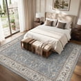 thumbnail image 4 of SIXHOME 5'x7' Area Rugs for Living Room Washable Rugs Carpet Vintage Traditional Rugs for Bedroom Dinning Room Office Soft Non Slip Large Area Rug Retro Home Decor Blue, 4 of 7