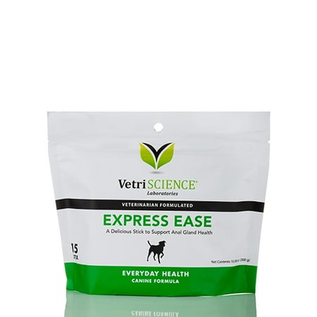 VetriScience Laboratories Express Ease, Digestive and Anal Gland Support for Dogs, 15