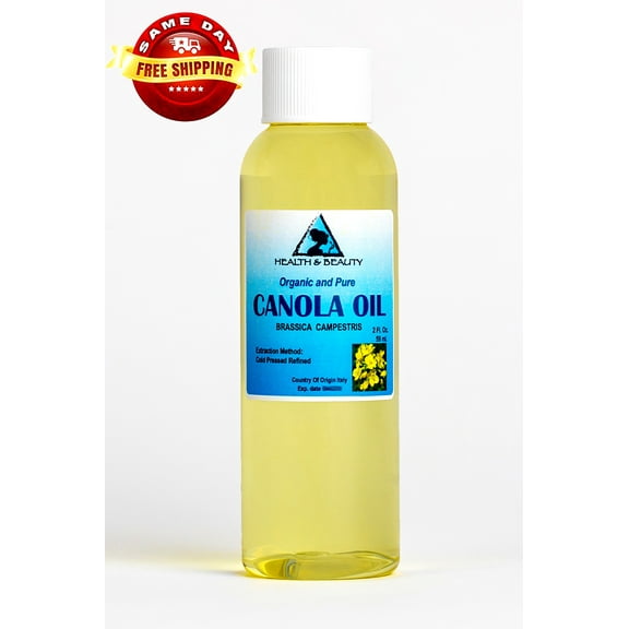 Canola Seed Oil Organic Refined Cold Pressed Premium Fresh Prime 100% Pure 2 oz