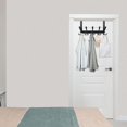 thumbnail image 7 of Over The Door Hook Hanger - 5 Tri Hooks, Heavy Duty Over The Door Towel Rack Coat Rack for Clothes Hat Towel, Black, 7 of 7