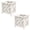 White, variant on Pure Garden 15.5-Inch Outdoor Lattice Planter Box Plant Pot 2-Pack, White