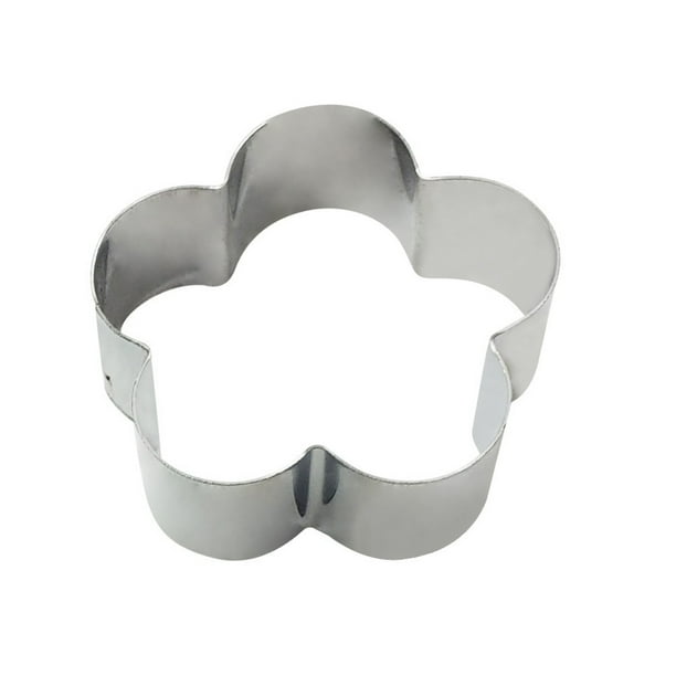Molde para pasteles Molde para hornear de silicona de dibujos animados Molde de acero inoxidable con forma de hoja de flores para decoración de pasteles, SS-89VM214 Inevent HA001717-02