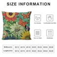thumbnail image 5 of PHYHOO Spring Throw Pillow Covers Decorative Outdoor Sunflower Pillow Case, Green Flower Sofa Couch Patio Cushion Case, Floral Cushion Covers for Holiday Home Seasonal Spring Decor, 5 of 5