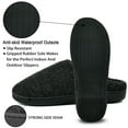 thumbnail image 6 of DL Warm Slippers for Men Indoor Memory Foam, Winter Cozy Men's House Bedroom Slippers Slip-On, 6 of 7
