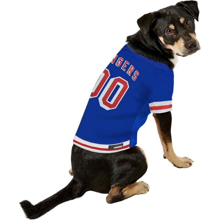 New York Rangers Premium Pet Dog Hockey Jersey w/ Name Tag XS