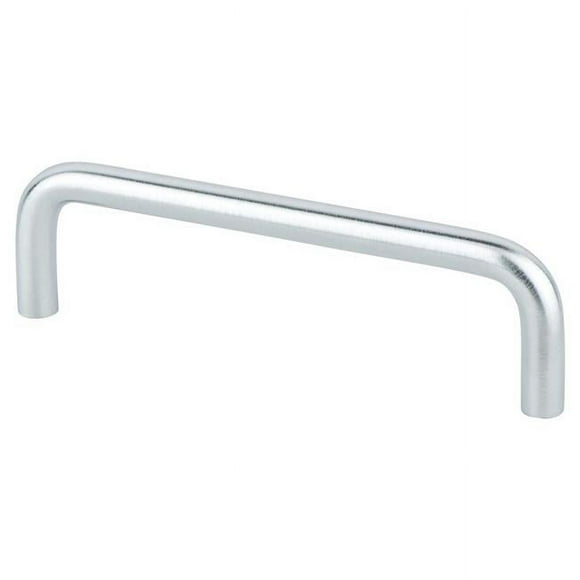 Berenson 6130-2SC-P 4 x 4.312 in. CC Zurich Wire Pull with Brushed Chrome