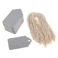 thumbnail image 1 of GUOOL 100pcs Christmas Gift Tag Wedding Kraft Paper Gift Lable Price Tags Grey, 1 of 8