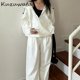 thumbnail image 5 of Pantalones de chándal Kuzuwata rectos, ajustados, de cintura elástica, holgados, suaves, con frunces y cordón, nuevos pantalones casuales y elegantes de Japón, 5 of 5