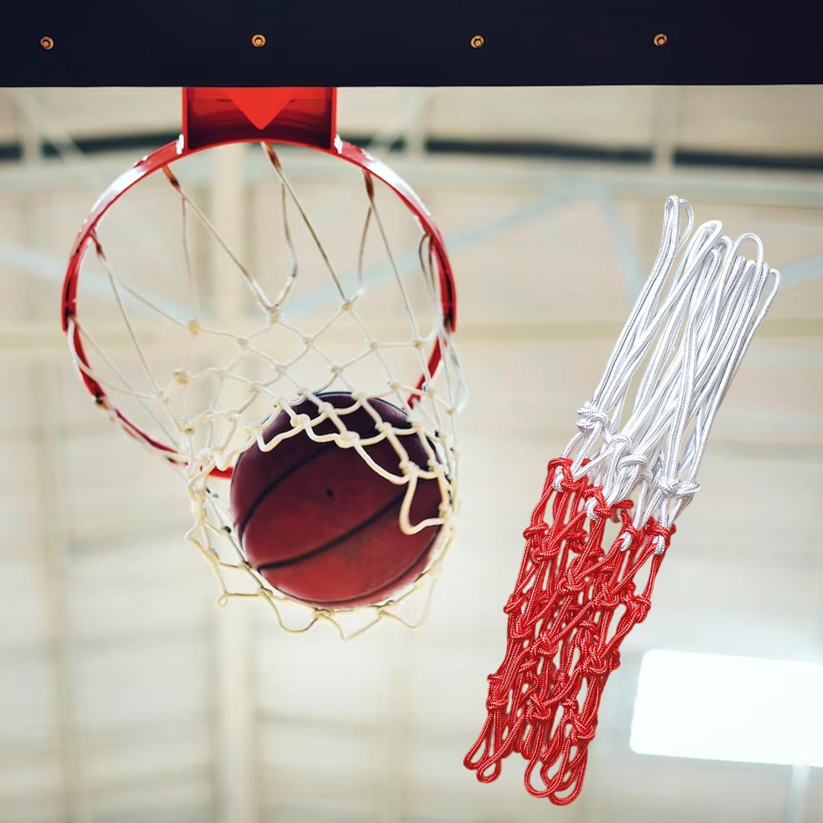 harayaa Basketball Net Basketball Court Equipment Premium Heavy Duty Basketball Rim Nets Round Rope Dia 5.5mm