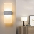 thumbnail image 4 of Lámpara de pared LED Luz de pared Interior 12W Iluminación de pared Arriba Abajo AC 230V 750LM Blanco cálido Cepillado para sala de estar Baño Escaleras Namotu LN-2335, 4 of 7