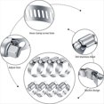 thumbnail image 3 of Abrazaderas de Manguera de Acero Inoxidable de 20 Piezas, Abrazaderas de Manguera de Tubo de Engranaje Helicoidal Ajustable de 1/4-2 Pulgadas (6-51 Mm) para Plomería, Maquinaria, 3 of 7