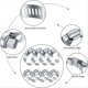 thumbnail image 3 of Abrazaderas de Manguera de Acero Inoxidable de 20 Piezas, Abrazaderas de Manguera de Tubo de Engranaje Helicoidal Ajustable de 1/4-2 Pulgadas (6-51 Mm) para Plomería, Maquinaria, 3 of 7