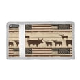 thumbnail image 2 of JIALIOU Nylon Trifold Card Wallet with ID Window Zipper Pocket for Men Women Teen American Flag and Cow, 2 of 7