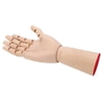 thumbnail image 2 of Modelo de mano de madera con dedos flexibles, articulado, madera duradera, ampliamente utilizado, mano de maniquí de madera para exhibición de bocetos., 2 of 14