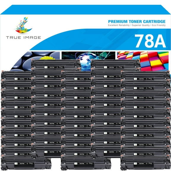 78A CE278A Toner Cartridges High Yield ( Black，50-Pack) Compatible for HP Laserjet M1536 MFP M1536dnf, P1560, P1566, P1606, P1606dn Printer with 1606dn toner cartridge