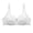 White, variant on Women's Double Lace Plus Size Bra White 95D