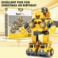 thumbnail image 6 of Gemeer 5-in-1 Transformer Robot Toys, DIY Construction Toys Truck Take Apart Toys with Light for Kids , Excavator Toys STEM Educational Toys for Boys Girls Kids Birthday Gifts, 6 of 8