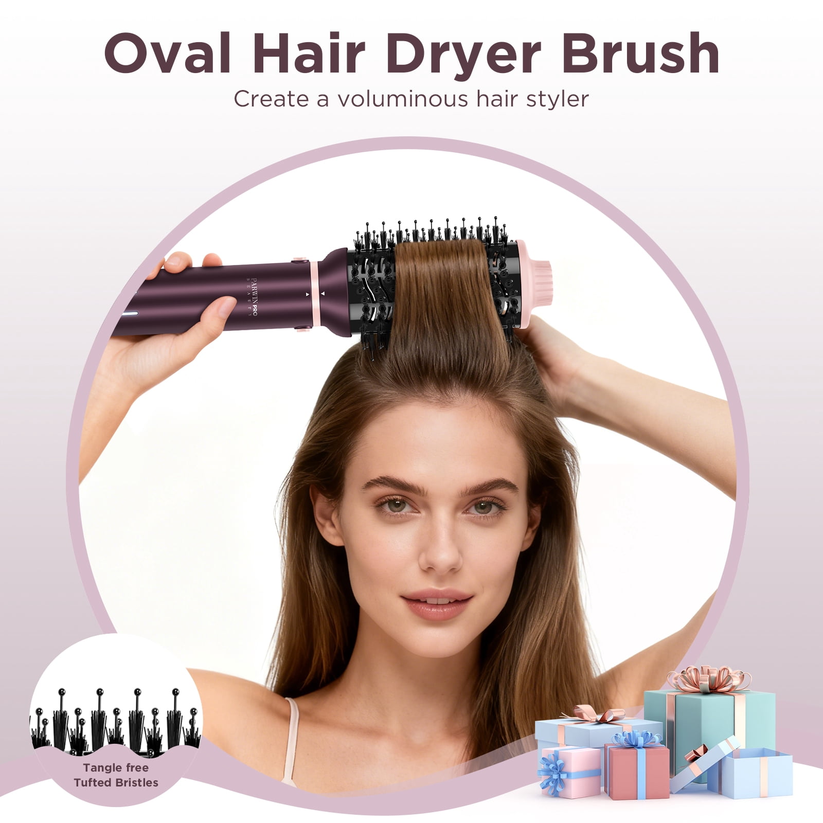 Dual Voltage Hot Air Styler, PARWIN PRO BEAUTY 7 in 1 Hair Styler