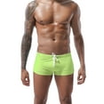 thumbnail image 2 of Mens Swimsuit Lace Up Leg Ength Swimming Trunks Swimming Hot Spring Shorts Swimming Trunks, 2 of 6