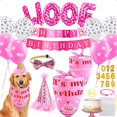 thumbnail image 3 of Gorro de cumpleaños para mascotas, toalla de saliva, bufanda, bandera, pancarta, globo, decoración para fiesta de perros, vestido, 3 of 6