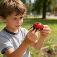 thumbnail image 4 of Ladybug Shaped Desktop Decor Figurine, Movable Wind-Up Interactive Insect Model Toy for Office & Home Shelves Ornament, Creative Gifts, 4 of 4