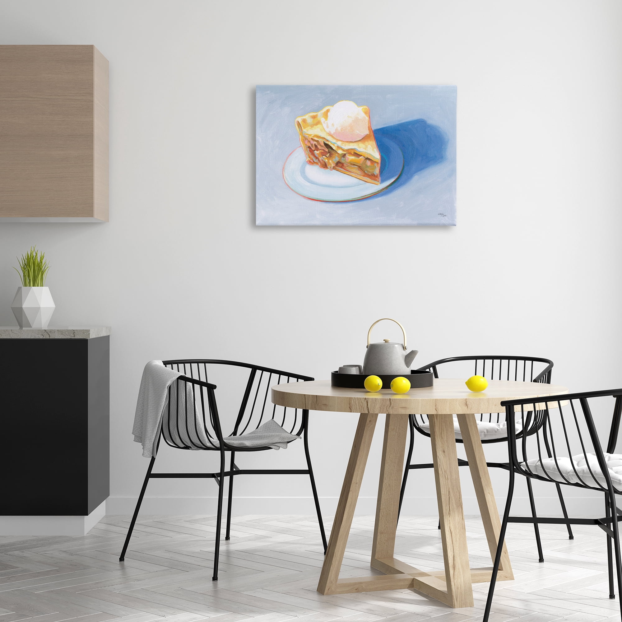 Stupell Industries Apple Pie Still Life Food & Beverage Painting Wrapped Canvas Art Print Wall Art, 30 x 20