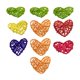 thumbnail image 1 of 10 colgantes de corazón de mimbre para el Día de San Valentín, decoración del Día de San Valentín, decoraciones navideñas, colgantes de amor para, 1 of 9