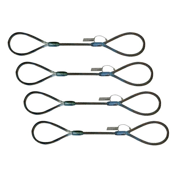 Eye and Eye Wire Rope Choker Sling 1/2" x 2' Rigging Lifting Industrial