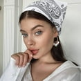 thumbnail image 7 of 6 Pack Hair Scarf Headband for Women, Elastic Bandana Head Scarf Large Boho Triangle Kerchief, 7 of 7