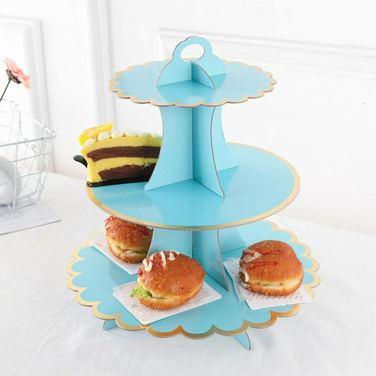 Cake Stand Tower Tray Cute Cake Stand Ceramic Dessert Table Creative  Cupcake Display Stand Multi-layer Afternoon Tea Pastry Fruit Serving Tray  Platter