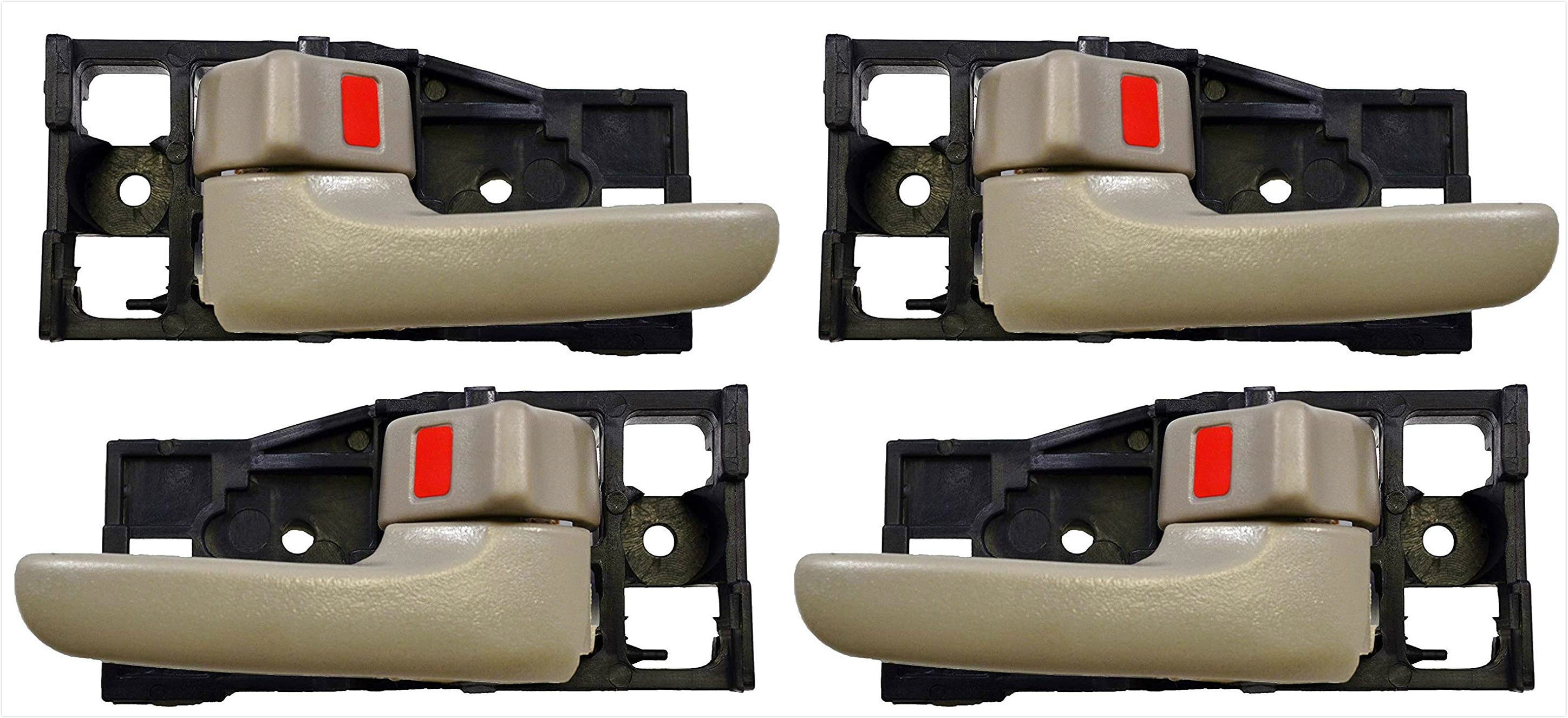 Interior Left Driver Side & Right Passenger Side Set of 4 Door Handle