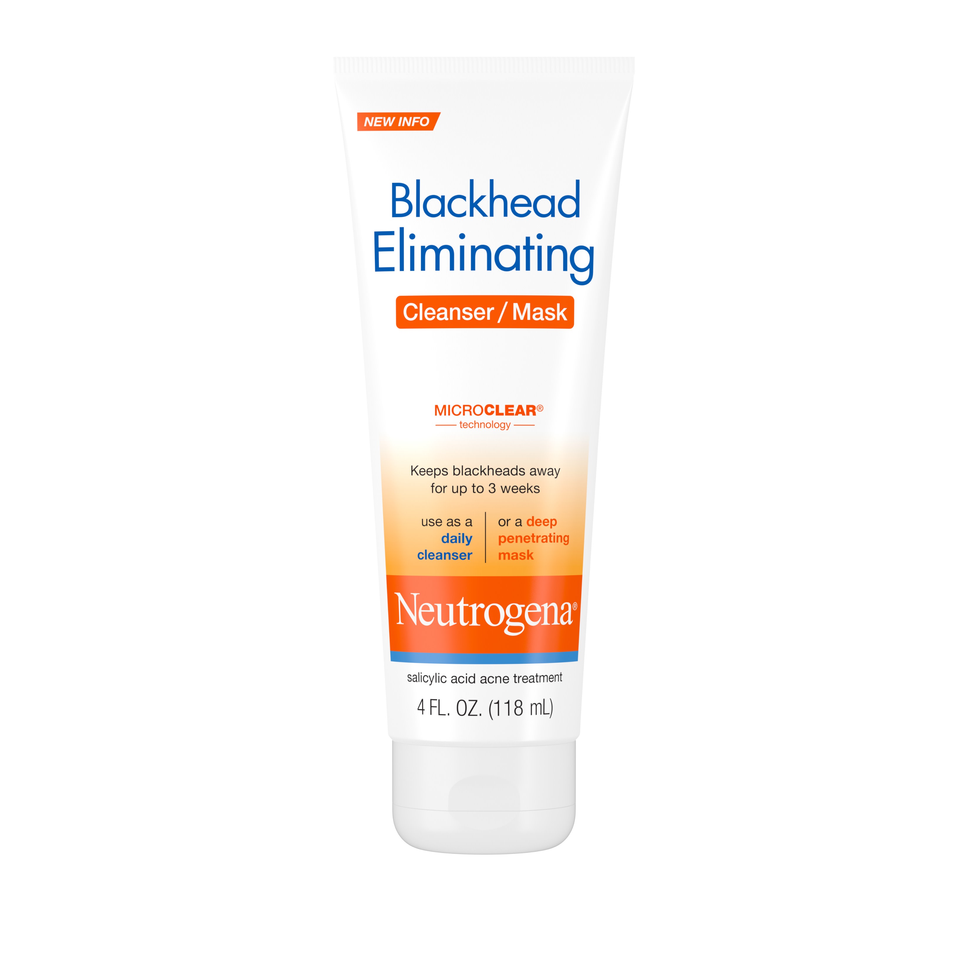 Neutrogena Blackhead Eliminating Facial Cleanser/Mask Treatment, Oily