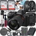 thumbnail image 1 of Sony Alpha a7 IV Mirrorless Digital Camera with FE 28-70mm Lens + 2 Pack SanDisk 128GB Card + Case + Tripod + ZeeTech Accessory Bundle, 1 of 8