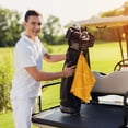 thumbnail image 6 of Lsque Happy Halloween Premium Golf Towel - Ultra Absorbent and Quick Drying Microfiber Towel with Carabiner - Gift for Men -24" X 16", 6 of 8