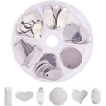 thumbnail image 1 of 60 Pieces Flat Blank Stamped Tag Pendant Charm DIY Jewelry Craft Making, 1 of 5