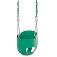 thumbnail image 1 of Outdoor Heights High Back Full Bucket Toddler & Baby Swing Set for Backyard Swing with Vinyl Coated Chain (1, Green), 1 of 7