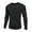 Black, variant on Coshow Mens Long Sleeve Crewneck Sweaters Thermal Casual T-Shirt Slim Fit Ribbed Knit Fall Pullover Shirts
