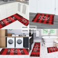 thumbnail image 6 of Red Plaid Kitchen Rugs and Mats Sets Of 2,Kitchen Decoration Rugs,Rubber Backing Non-Slip Floor Mat for Sink Washable Waterproof Laundry Room Runner Rugs, 6 of 7