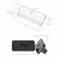 thumbnail image 2 of BEMS-100 piezas (NEGRO) Clips para terrazas compuestas Clips para terrazas de WPC Sujetadores ocultos con TORNILLOS, 2 of 4