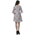 thumbnail image 5 of Moomaya Womens Poly Crepe Shirt Dress Printed Ruffle Sleeves Casual Summer Wear, 5 of 6
