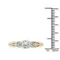 thumbnail image 4 of 1-1/2 Carat T.W. Diamond Euro Style Three-Stone 14kt Yellow Gold Engagement Ring, 4 of 4