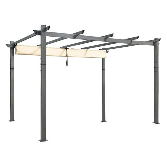 Replacement Canopy Top Cover Compatible with ZYMPG1013 Pergola, DOMI 10x13 Pergola, Kozyard 10x13 Pergola and Universal to Most 10' x 13' Retractable Pergolas - Riplock 350
