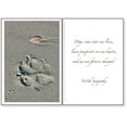 thumbnail image 2 of Dog Speak Paw Print in the Sand Sympathy Card, 2 of 2