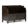 thumbnail image 7 of Simpli Home Connaught SOLID WOOD 42 inch Wide Traditional Entryway Storage Bench in Dark Chestnut Brown, 7 of 7
