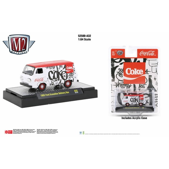 M2 Machines Coca-Cola Release A32 1965 Ford Econoline Delivery Van