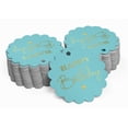 thumbnail image 2 of Inkdotpot Real Gold Foil Happy Birthday Tags Favor Hang Paper Tags 100 Piece, 2 of 6
