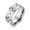 Silver, variant on Gold/Silver Spinner Band Stainless Steel Men's Women's Engagement Ring Size 6-12